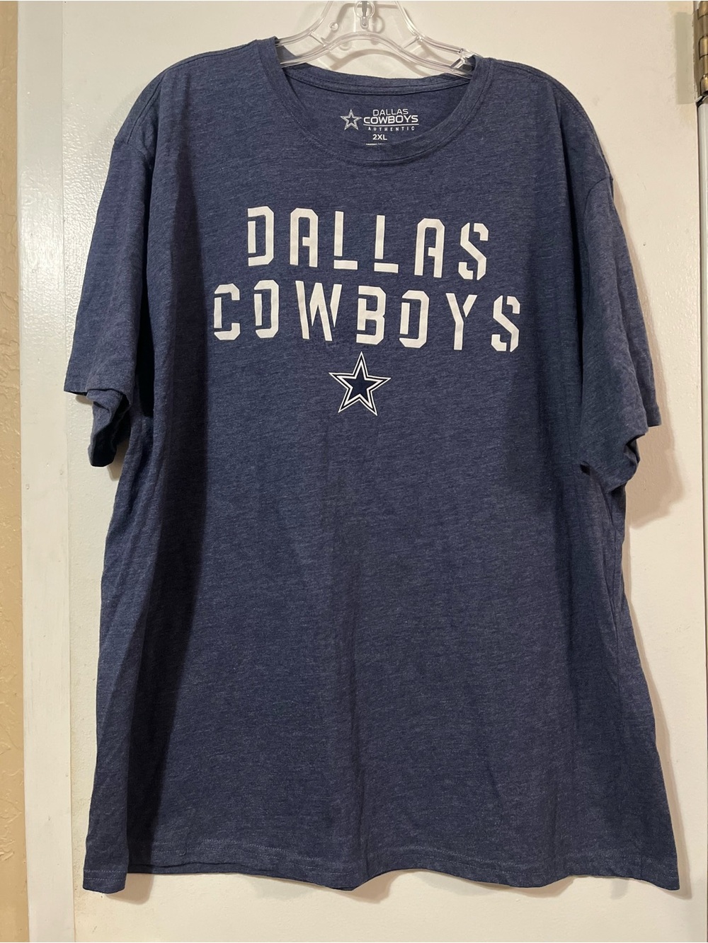 Dallas Cowboys Authentic 2XL Navy Blue Short Sleeve Tee